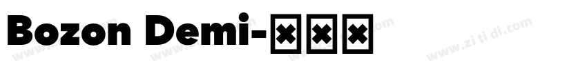 Bozon Demi字体转换